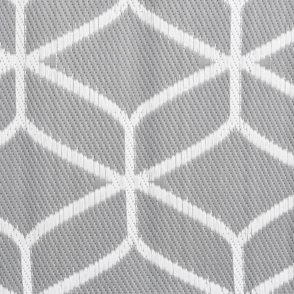 Tapete de exterior 80x250 cm ARAKIL PP cinzento