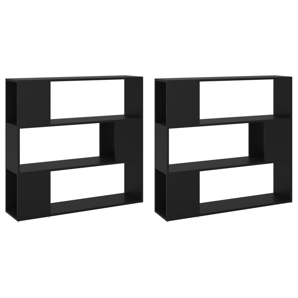 Estante/divisória 100x24x188 cm preto