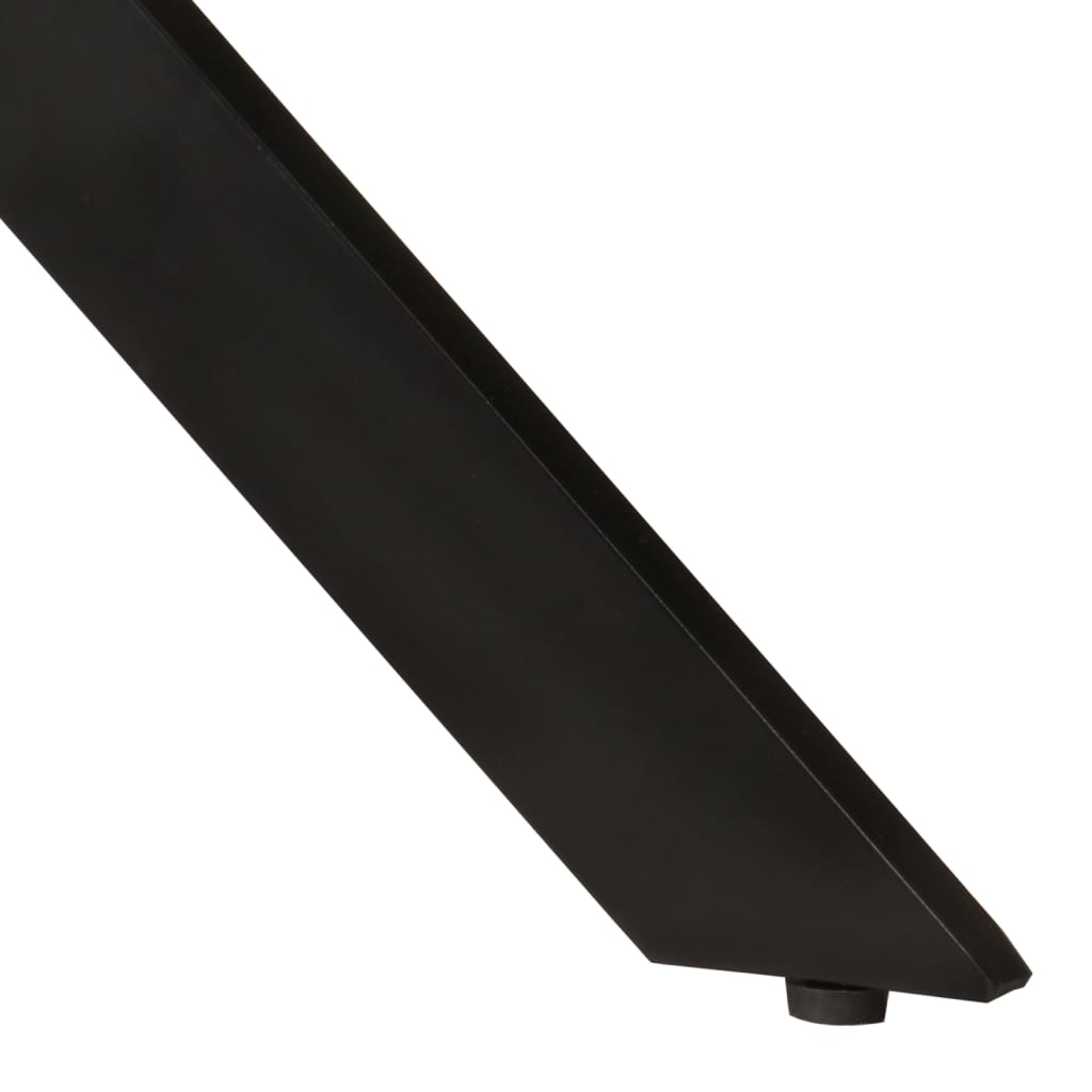 Mesa de jantar Ø110x78 cm madeira de mangueira maciça e aço