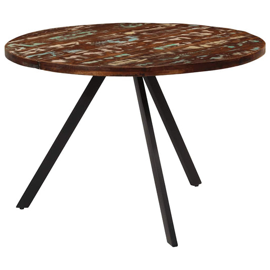 Mesa de jantar 110x75 cm madeira recuperada maciça
