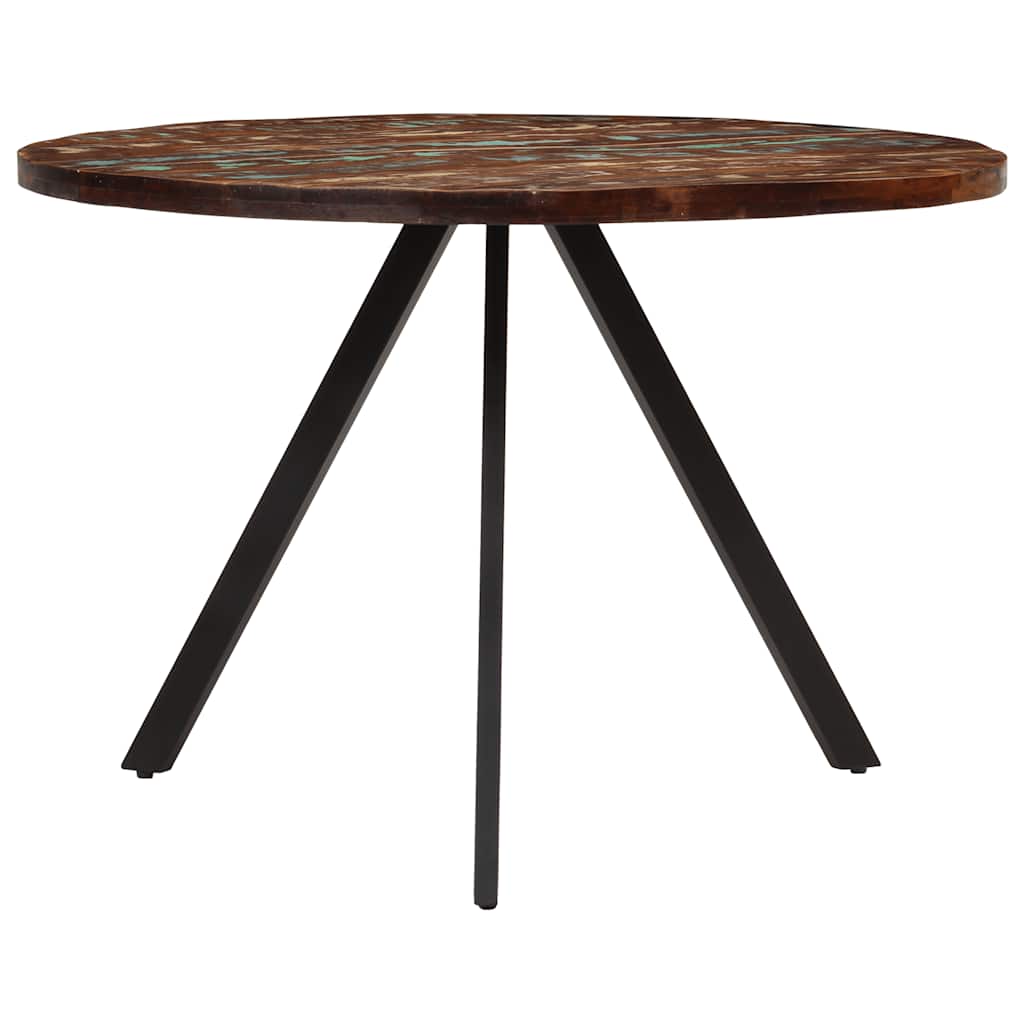 Mesa de jantar 110x75 cm madeira recuperada maciça