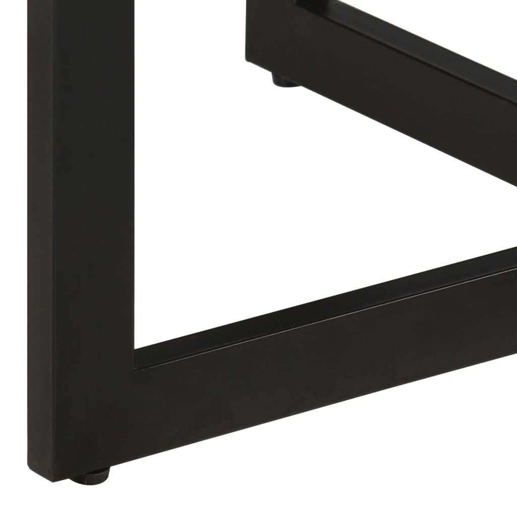 Mesa de jantar 110x75 cm madeira de mangueira maciça