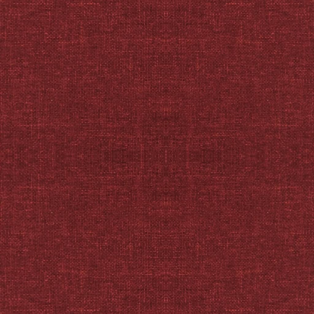 Cadeiras de jantar giratórias 2 pcs tecido vermelho tinto