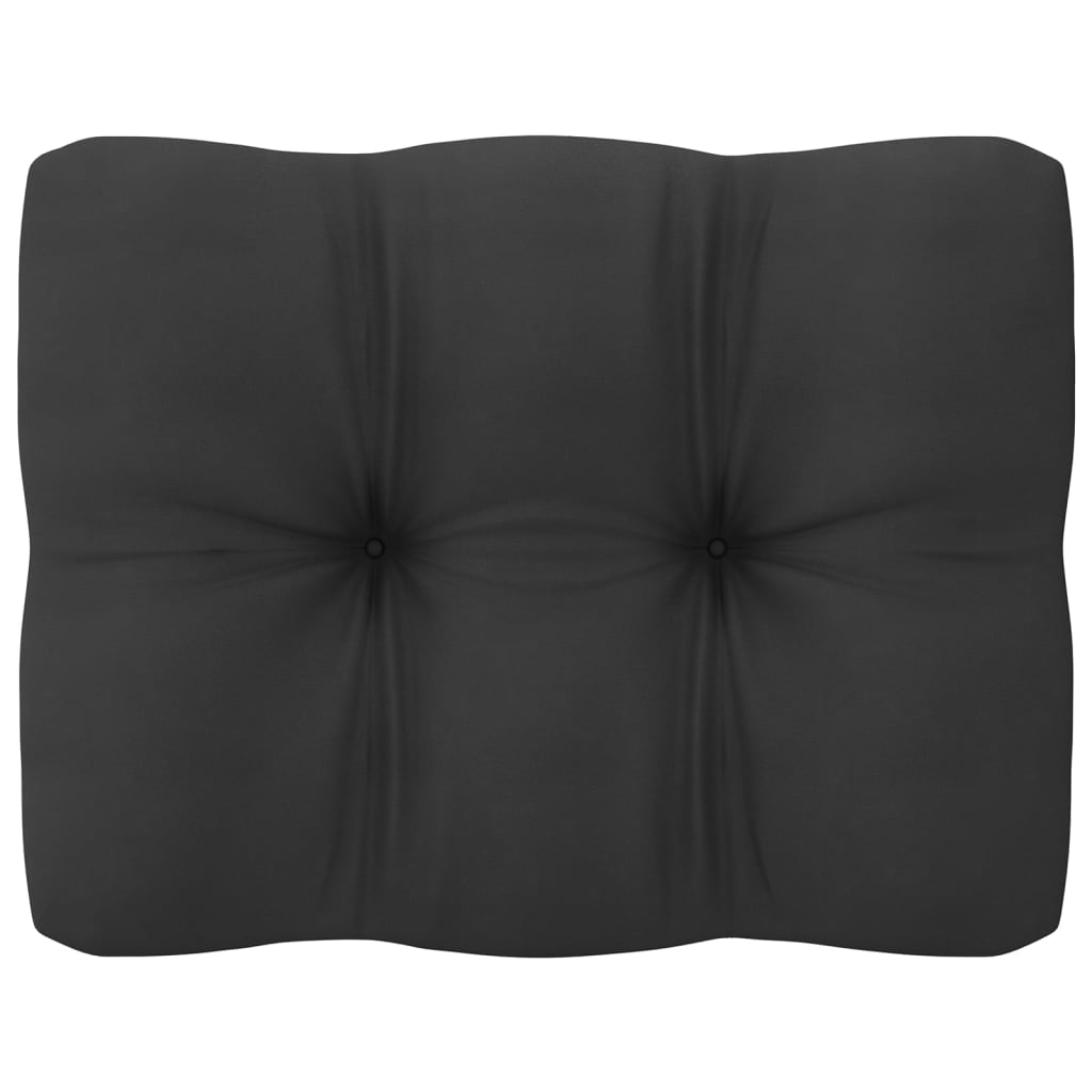 3 pcs conjunto lounge de jardim c/ almofadões pinho maciço