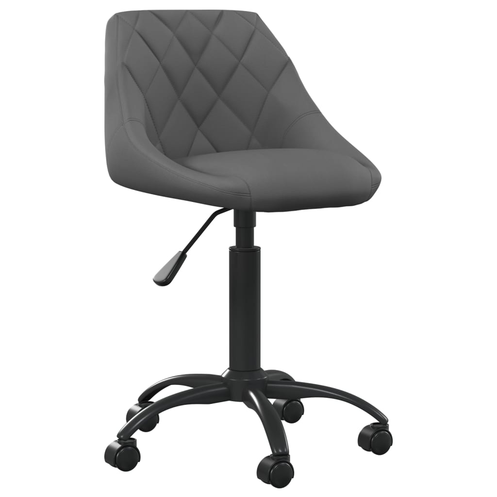 Cadeira de escritório veludo cinzento-escuro