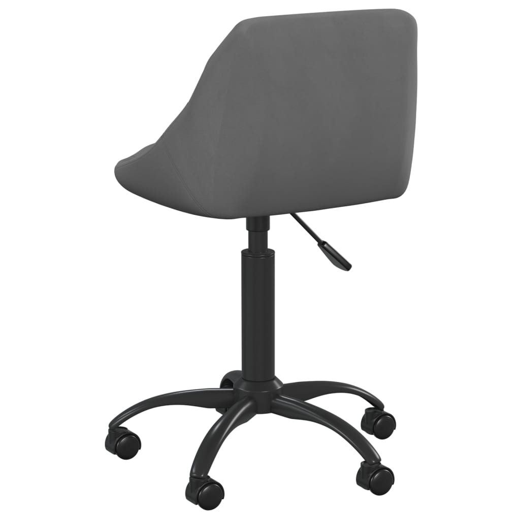 Cadeira de escritório veludo cinzento-escuro