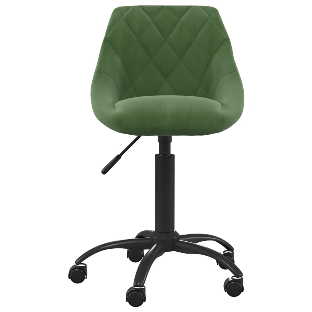 Cadeira de escritório veludo verde-escuro