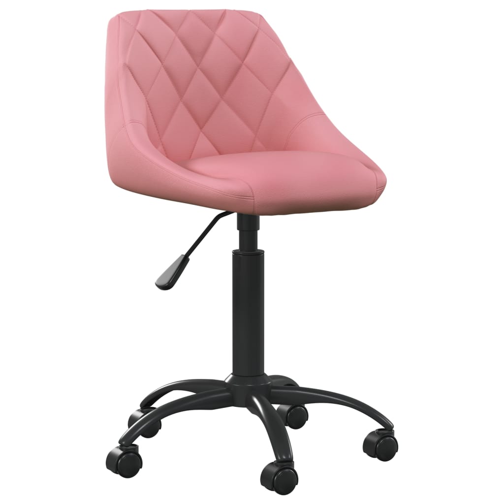 Cadeira de escritório veludo rosa