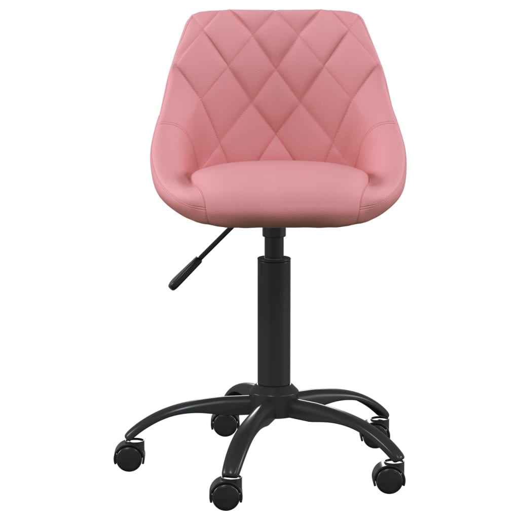 Cadeira de escritório veludo rosa