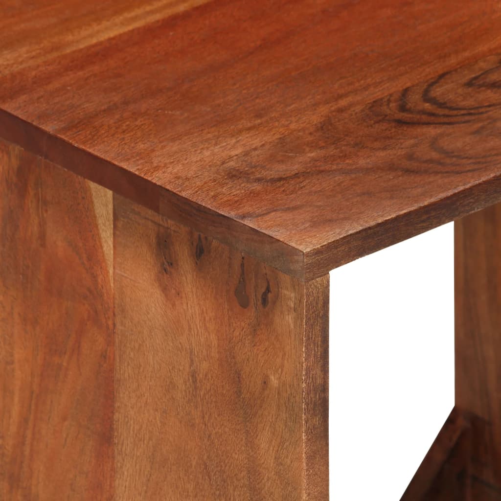 Estante de parede 40x30x40 cm madeira de acácia maciça