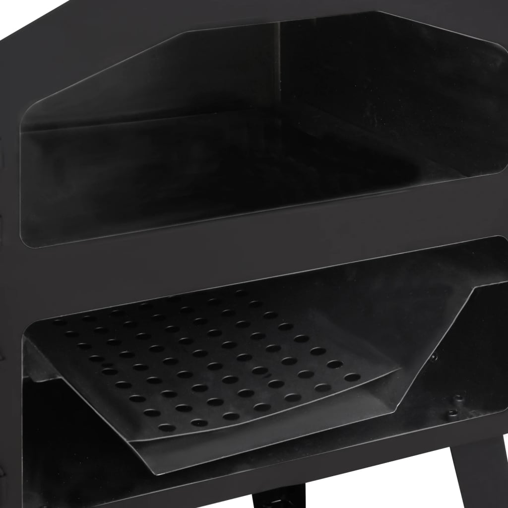 Forno de pizza a carvão para exterior com 2 pedras de argila