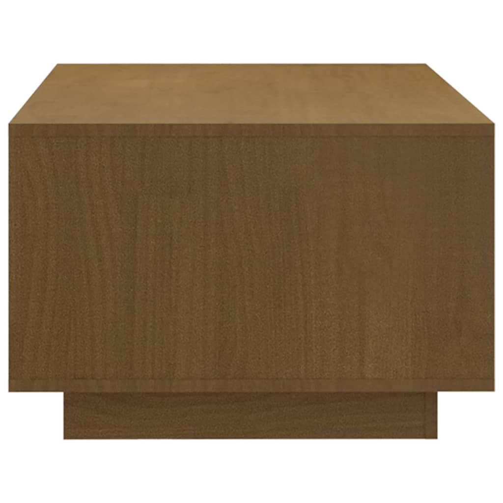 Mesa de centro 110x50x33,5 cm pinho maciço castanho mel