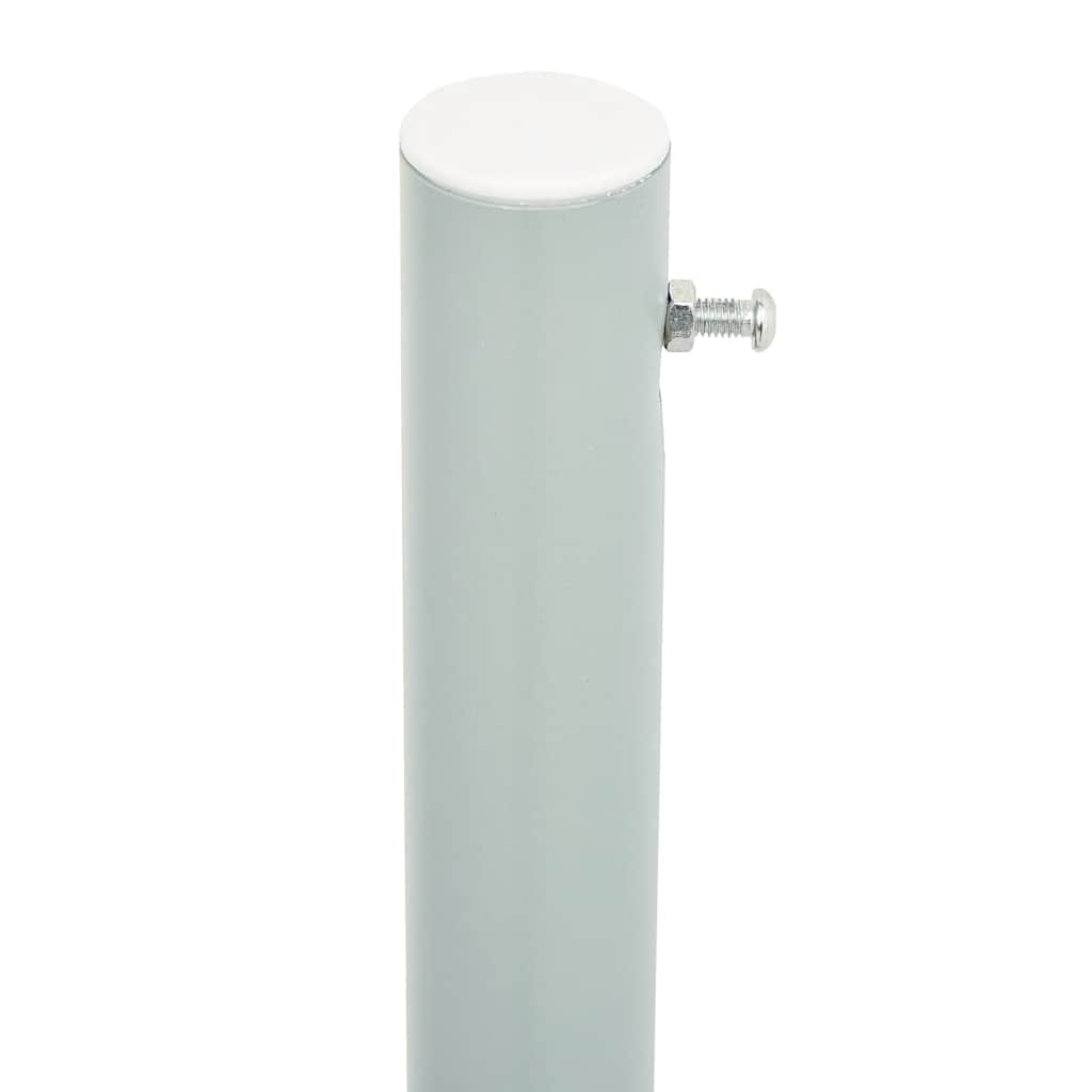 Toldo lateral retrátil para pátio 200x600 cm castanho