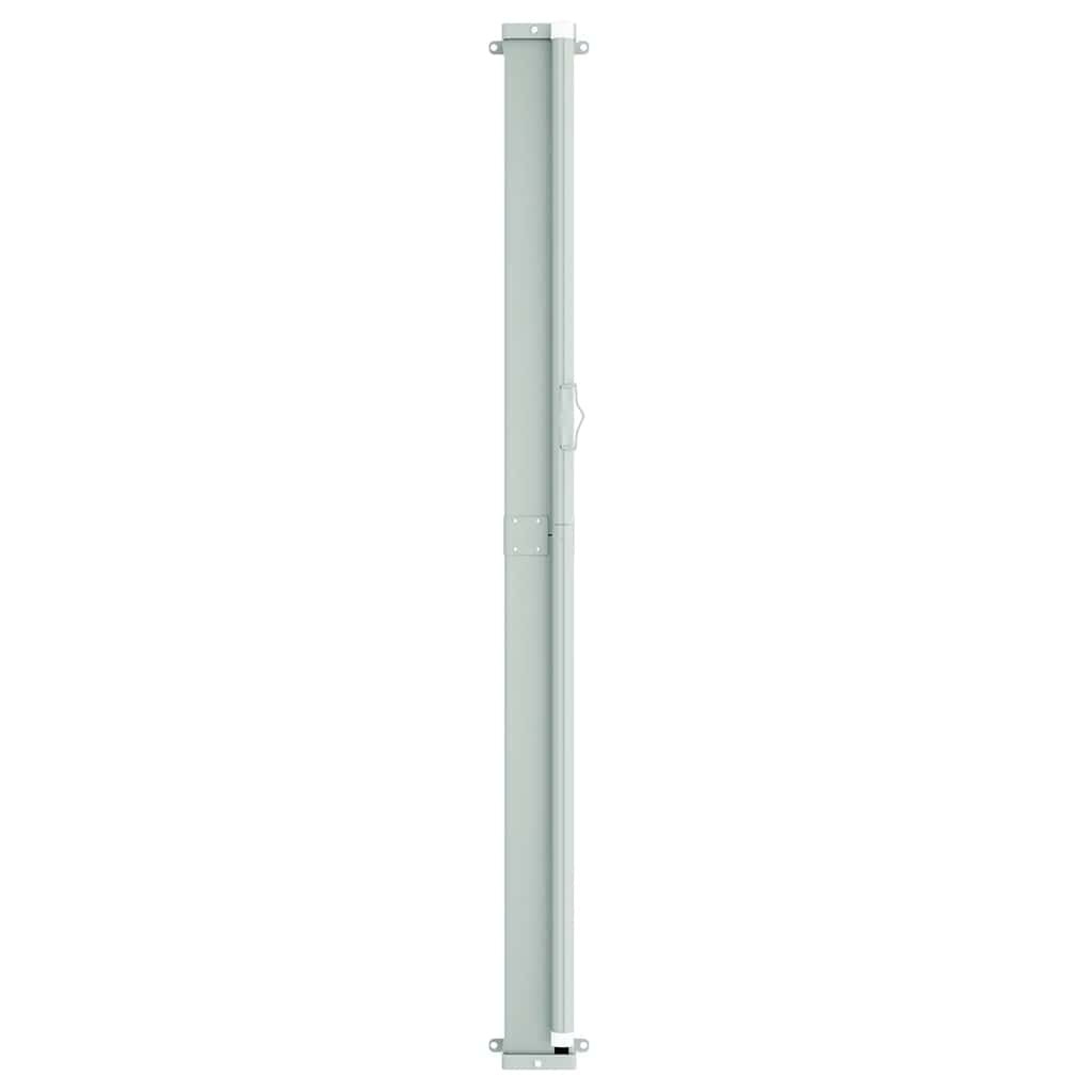 Toldo lateral retrátil para pátio 200x600 cm castanho