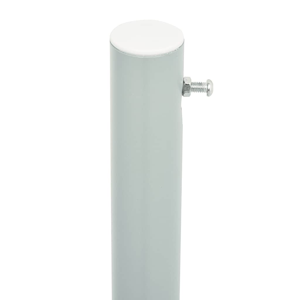 Toldo lateral retrátil para pátio 220x600 cm cinzento