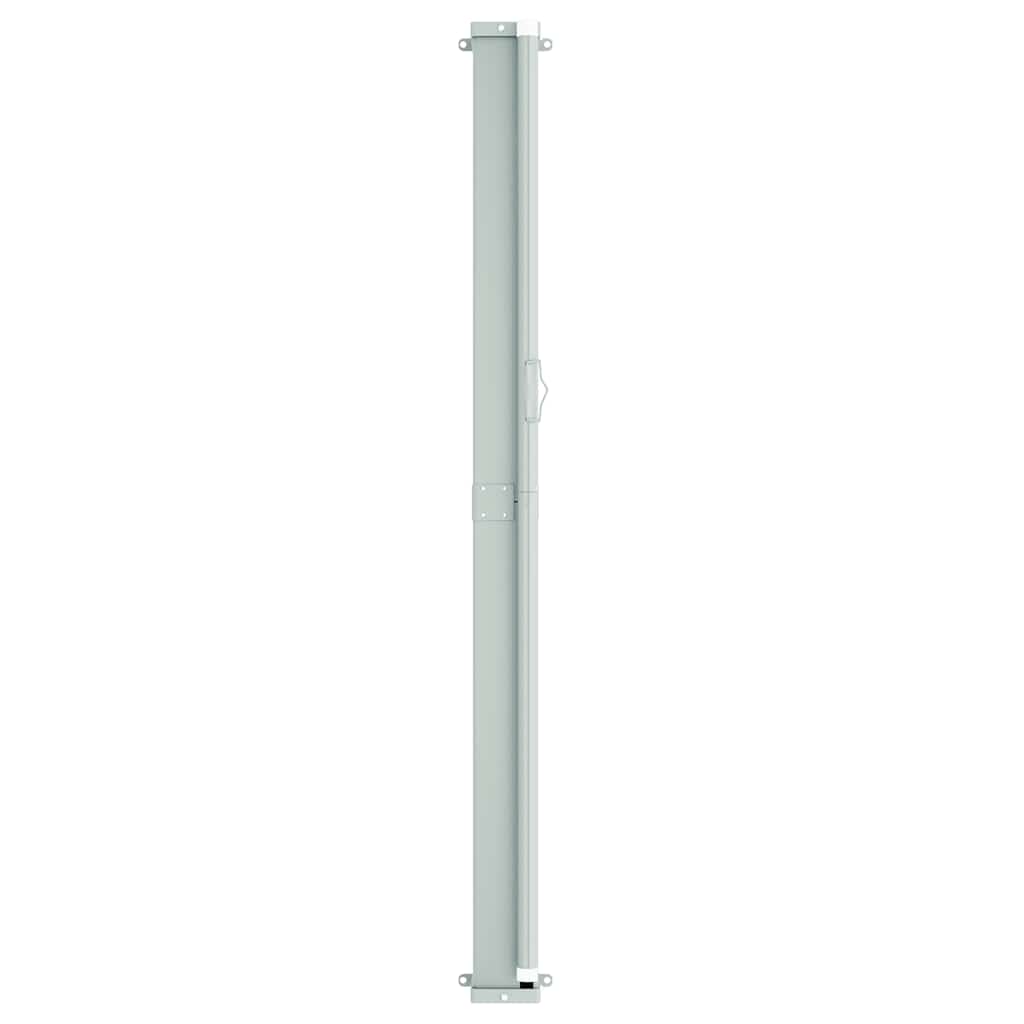 Toldo lateral retrátil para pátio 220x600 cm cinzento