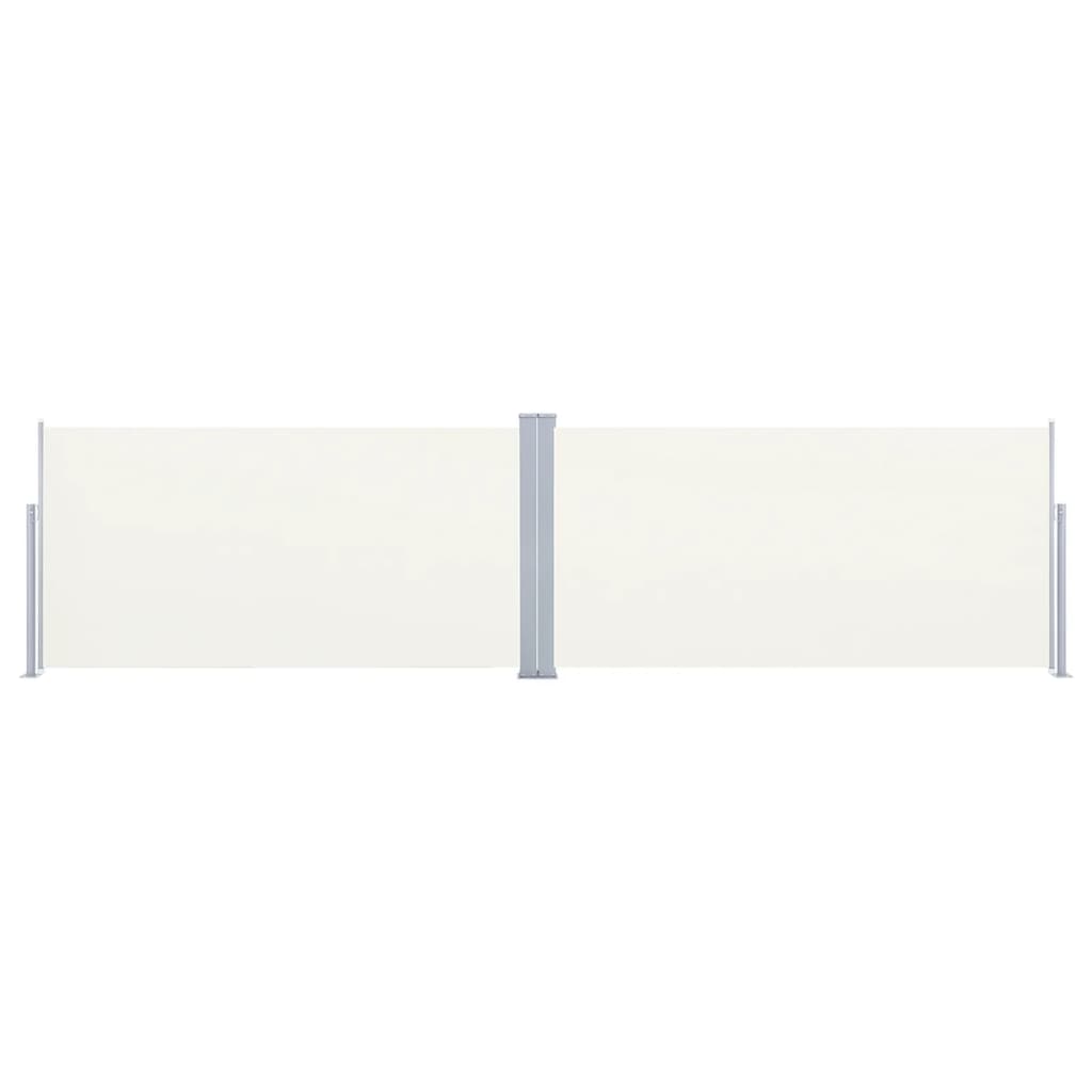 Toldo lateral retrátil 160x600 cm cor creme