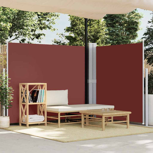 Toldo lateral retrátil 180x600 cm castanho