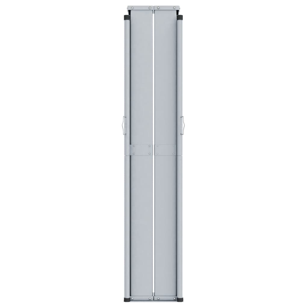 Toldo lateral retrátil 140x1000 cm castanho
