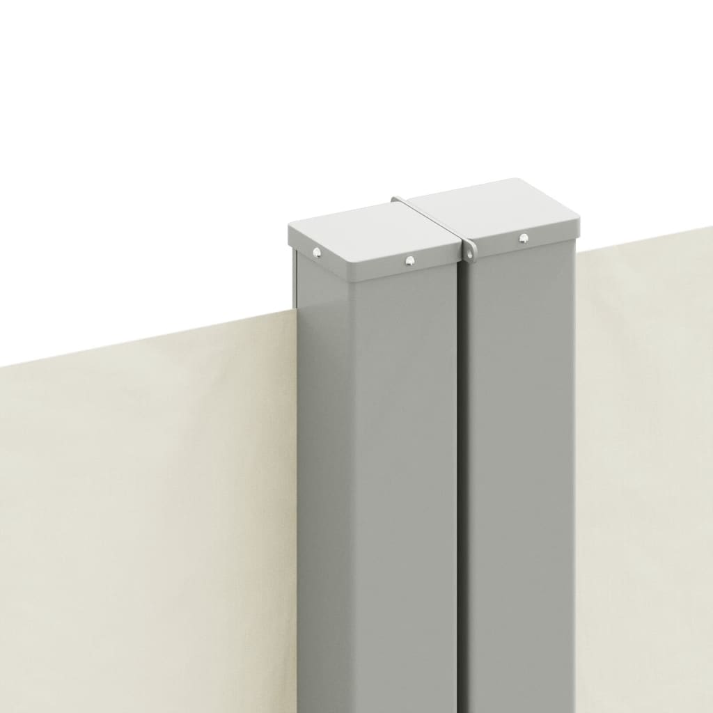 Toldo lateral retrátil 140x1200 cm cor creme