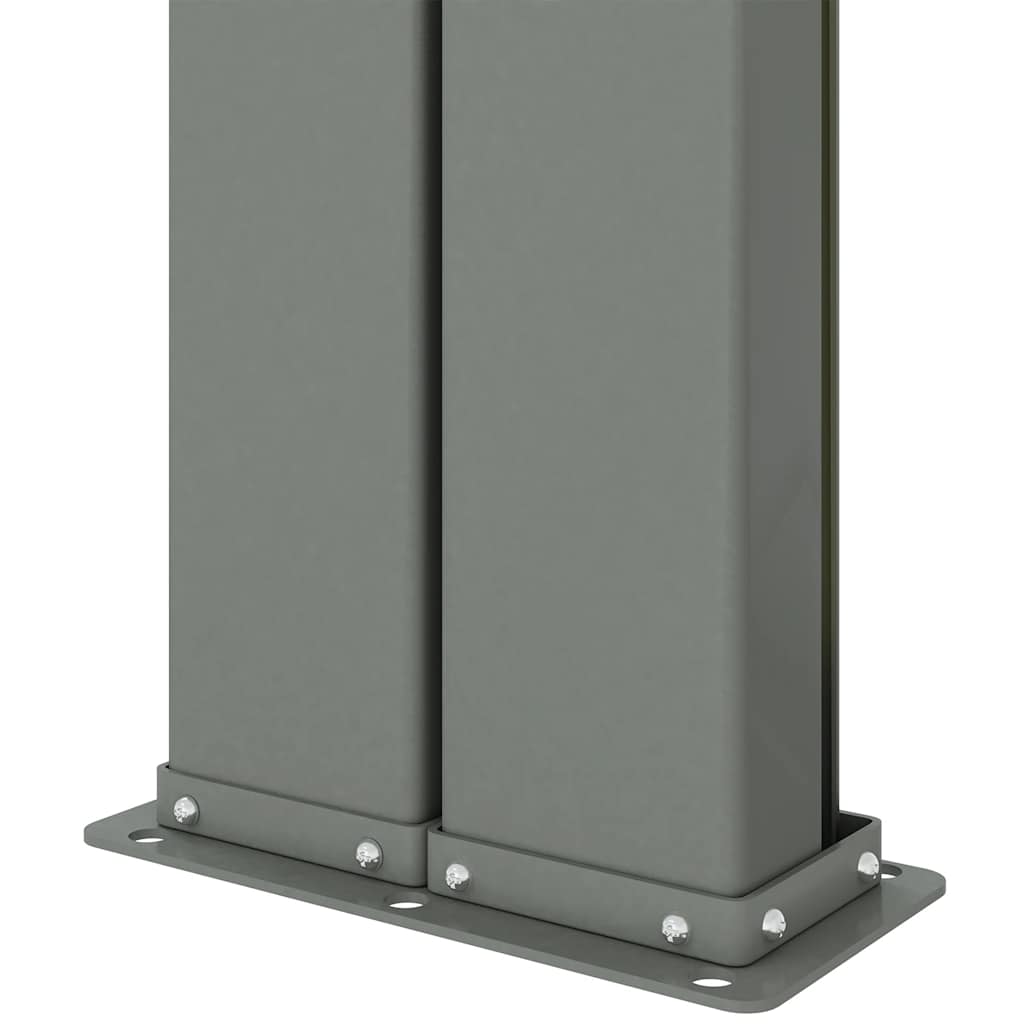 Toldo lateral retrátil 220x1200 cm vermelho