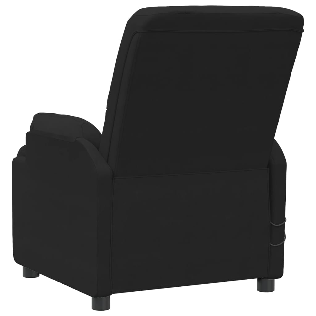 Poltrona de massagens elevatória camurça artificial preto