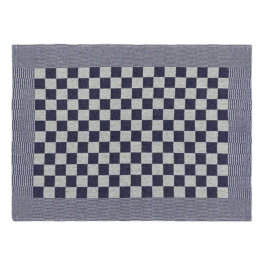 Panos de cozinha 10 pcs 50x70 cm algodão azul e branco