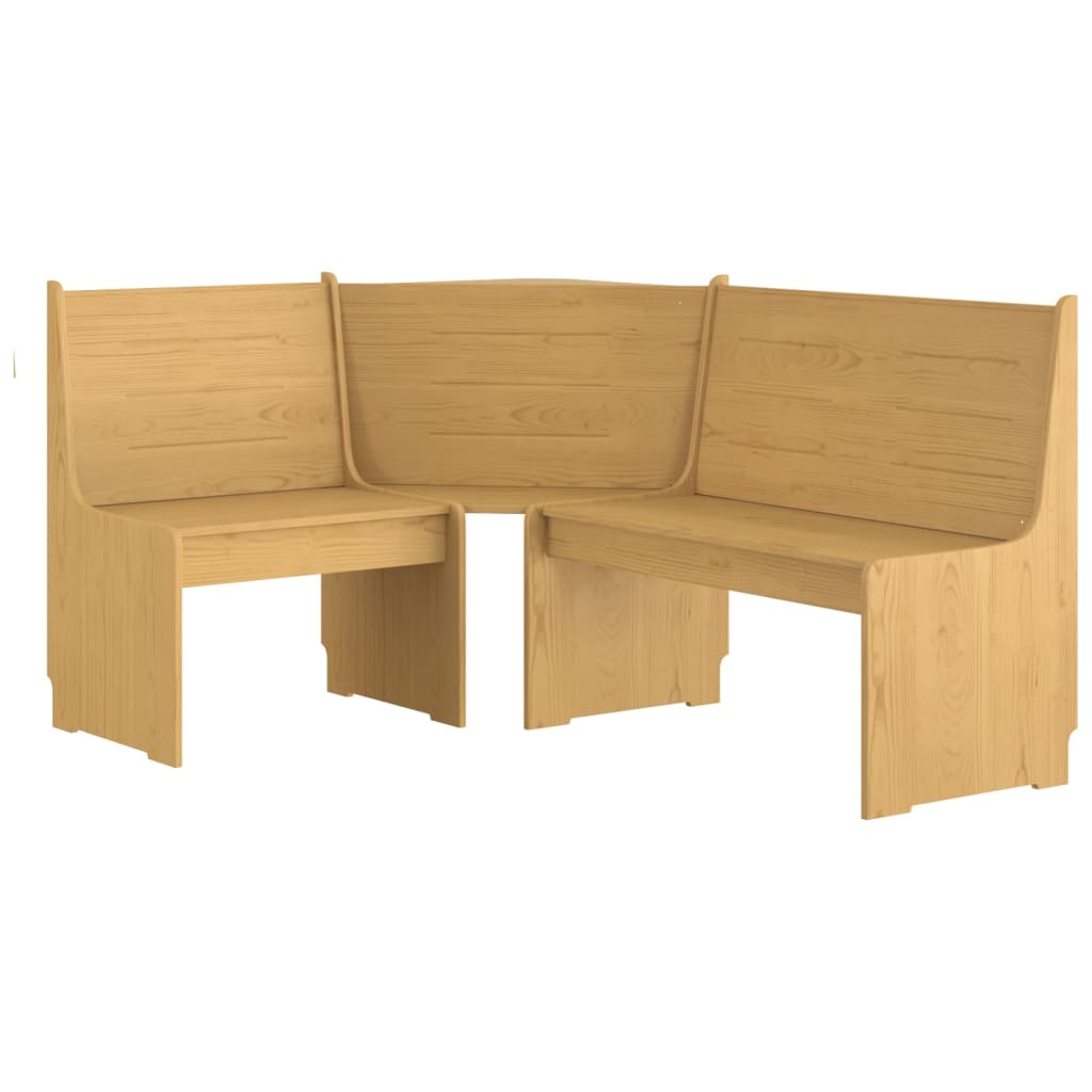 3 pcs conjunto de jantar REINE pinho maciço castanho mel