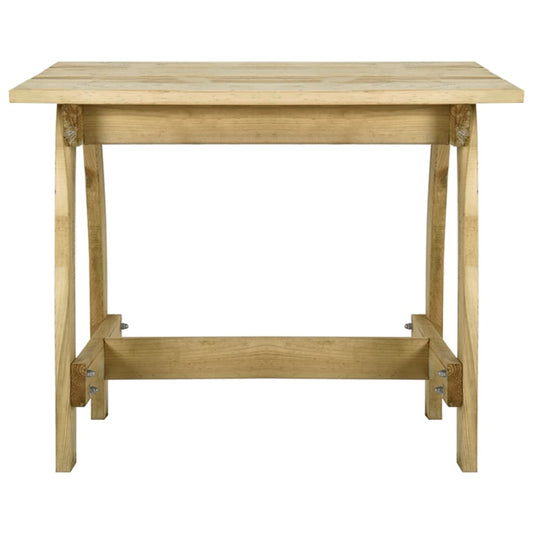 Mesa de jardim 110x74x75 cm madeira de pinho impregnada