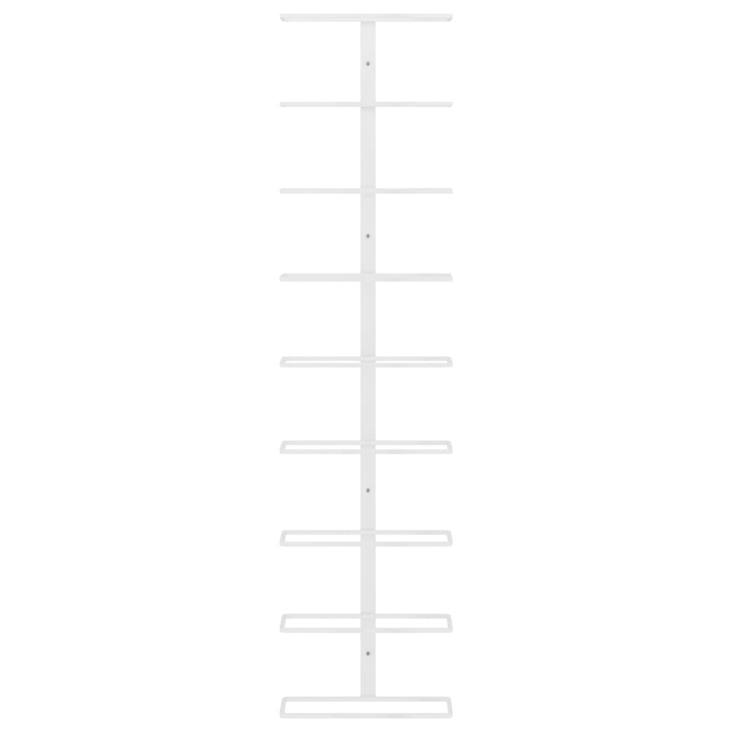 Garrafeira de parede para 9 garrafas ferro branco