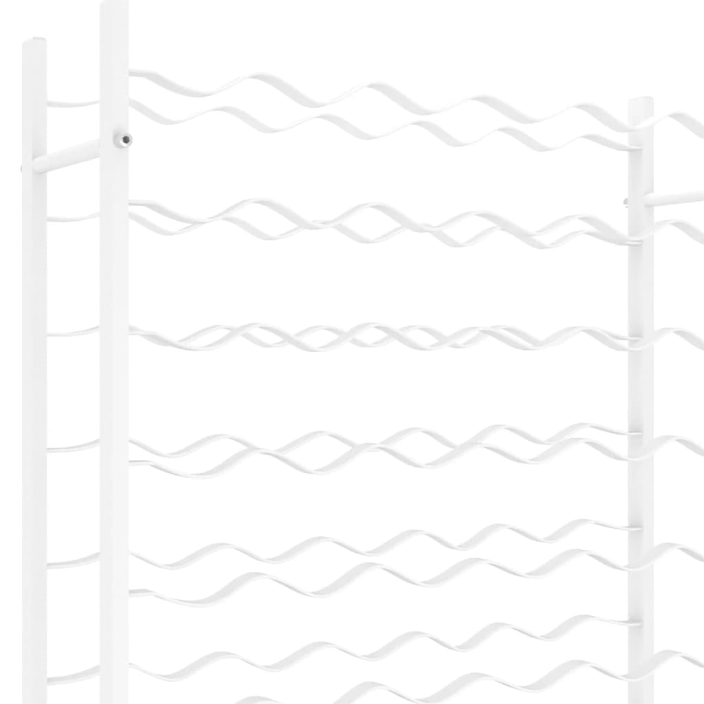 Garrafeira para 48 garrafas metal branco