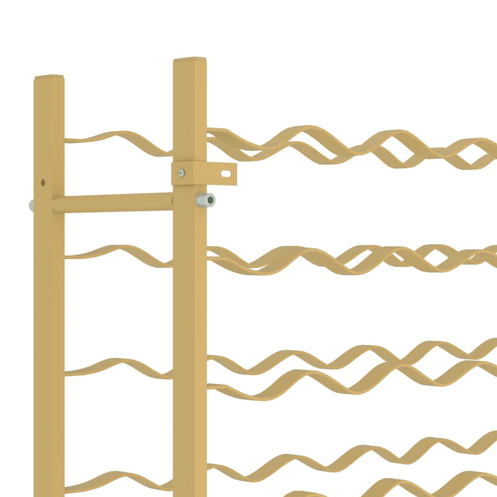 Garrafeira para 36 garrafas metal dourado