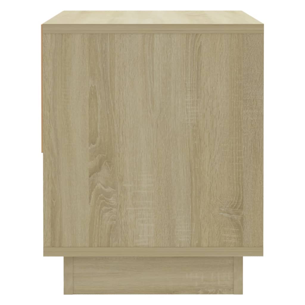 Mesa de cabeceira 45x34x44 cm contraplacado carvalho sonoma
