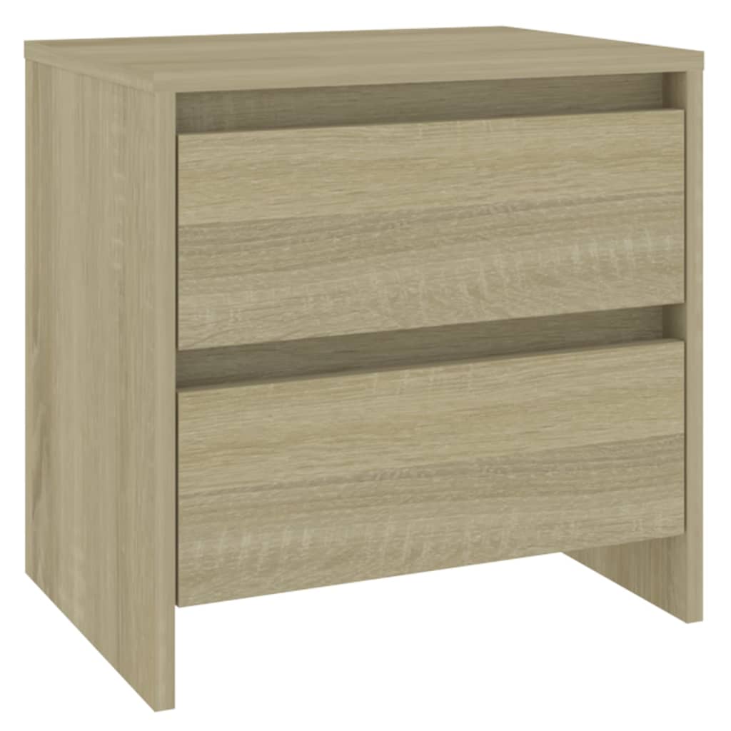 Mesa de cabeceira 2 pcs derivados de madeira carvalho sonoma