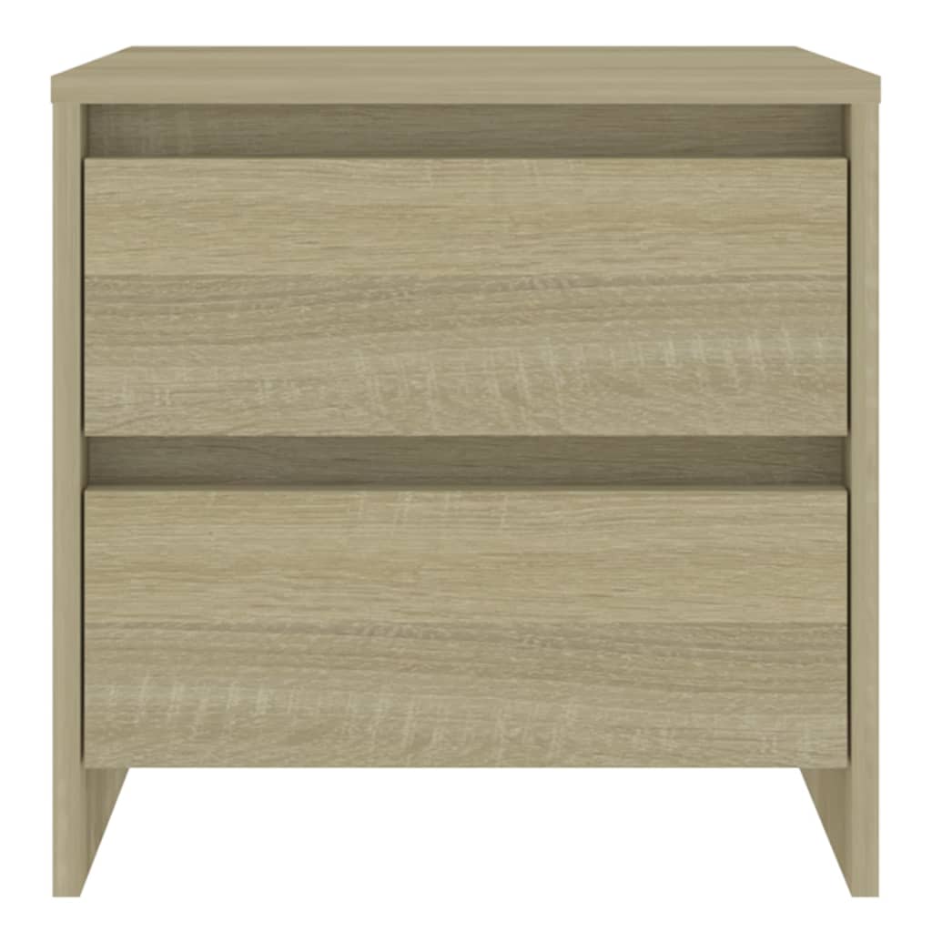 Mesa de cabeceira 2 pcs derivados de madeira carvalho sonoma