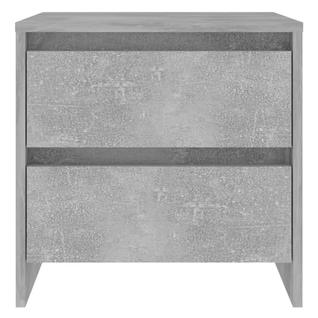Mesa de cabeceira derivados de madeira cinza cimento