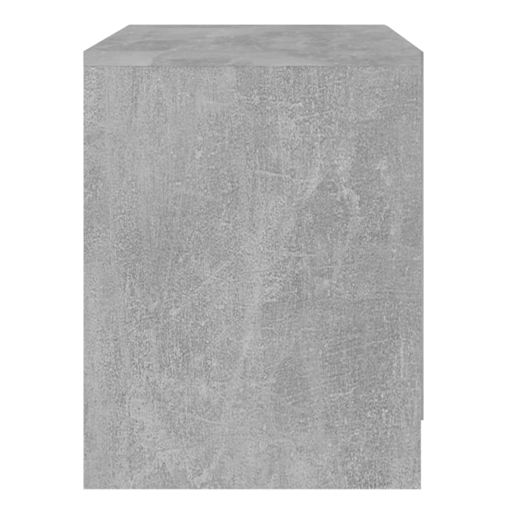 Mesa de cabeceira derivados de madeira cinza cimento