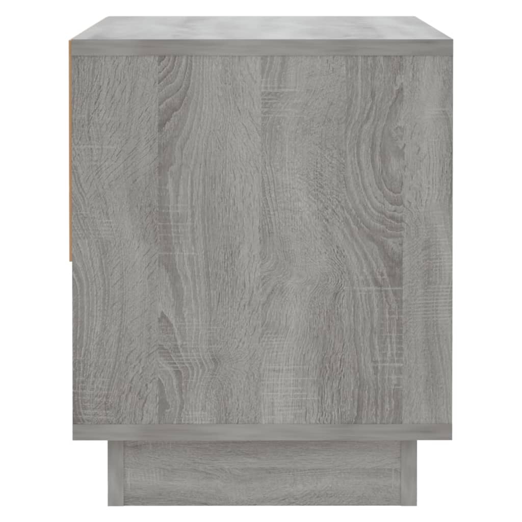 Mesa de cabeceira 45x34x44 cm aglomerado cor sonoma cinzento