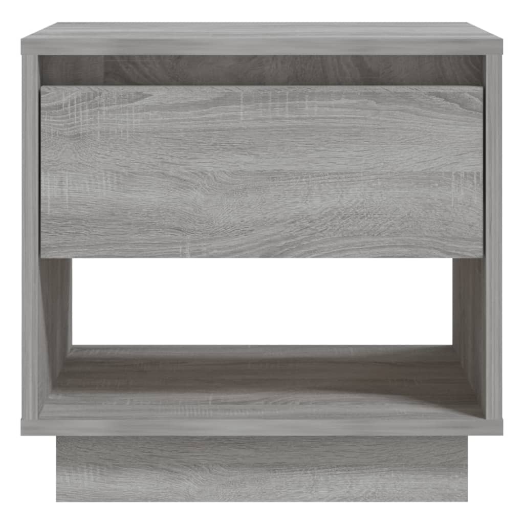 Mesas de cabeceira 2 pcs derivados de madeira sonoma cinza