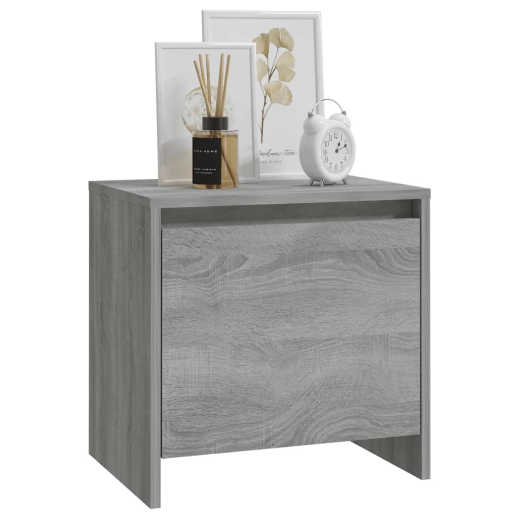 Mesa cabeceira 45x34x44,5cm derivados madeira sonoma cinza