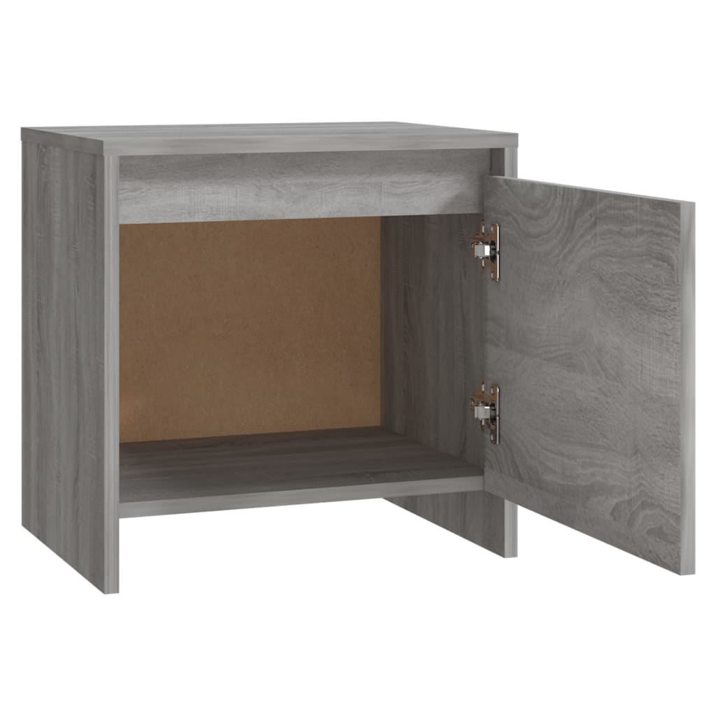 Mesa cabeceira 45x34x44,5cm derivados madeira sonoma cinza