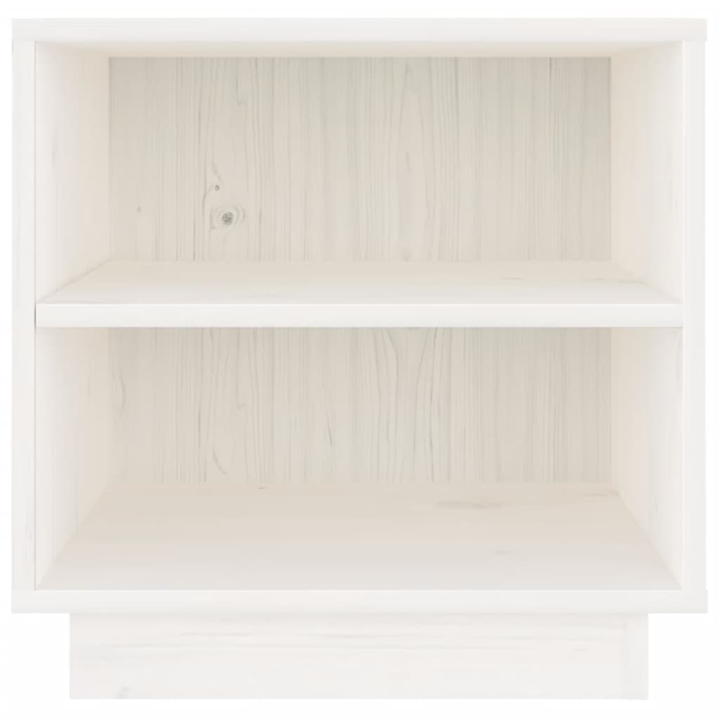 Mesas de cabeceira 2 pcs 40x34x40 cm pinho maciço branco