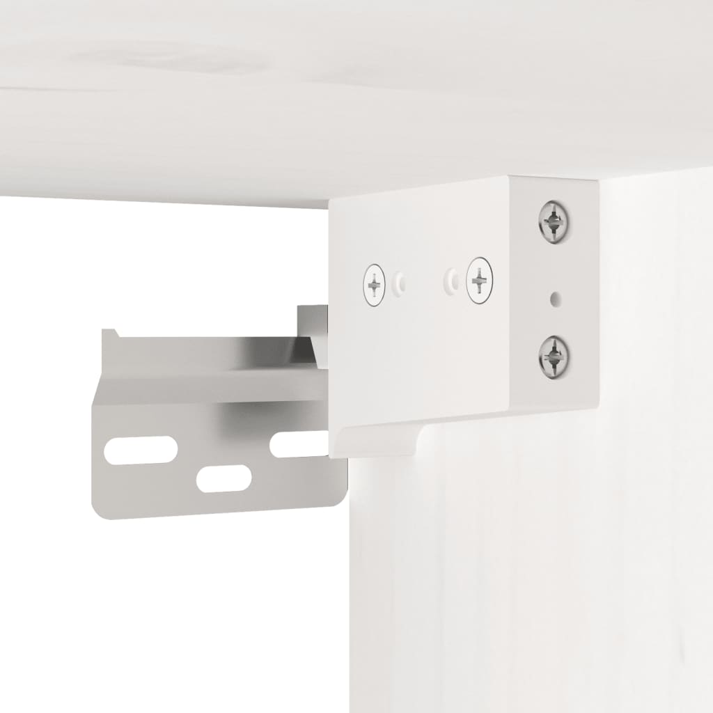 Armários de parede 2 pcs 45x30x35 cm pinho maciço branco