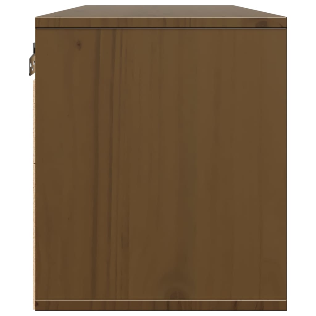 Armários de parede 2 pcs 45x30x35 cm pinho maciço castanho mel