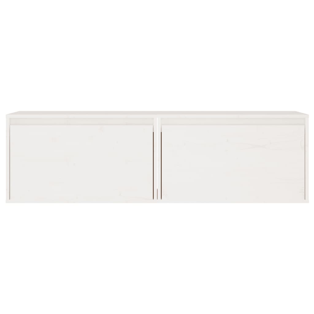 Armários de parede 2 pcs 60x30x35 cm pinho maciço branco