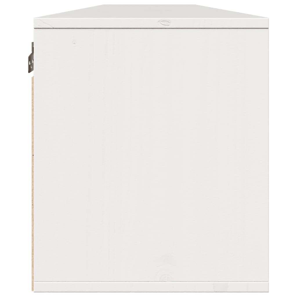 Armários de parede 2 pcs 100x30x35 cm pinho maciço branco