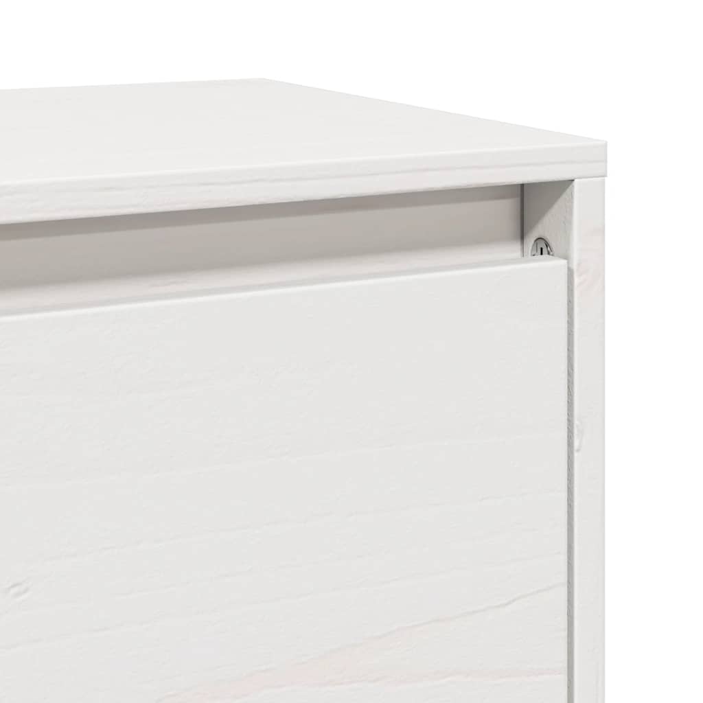 Armários de parede 2 pcs 100x30x35 cm pinho maciço branco