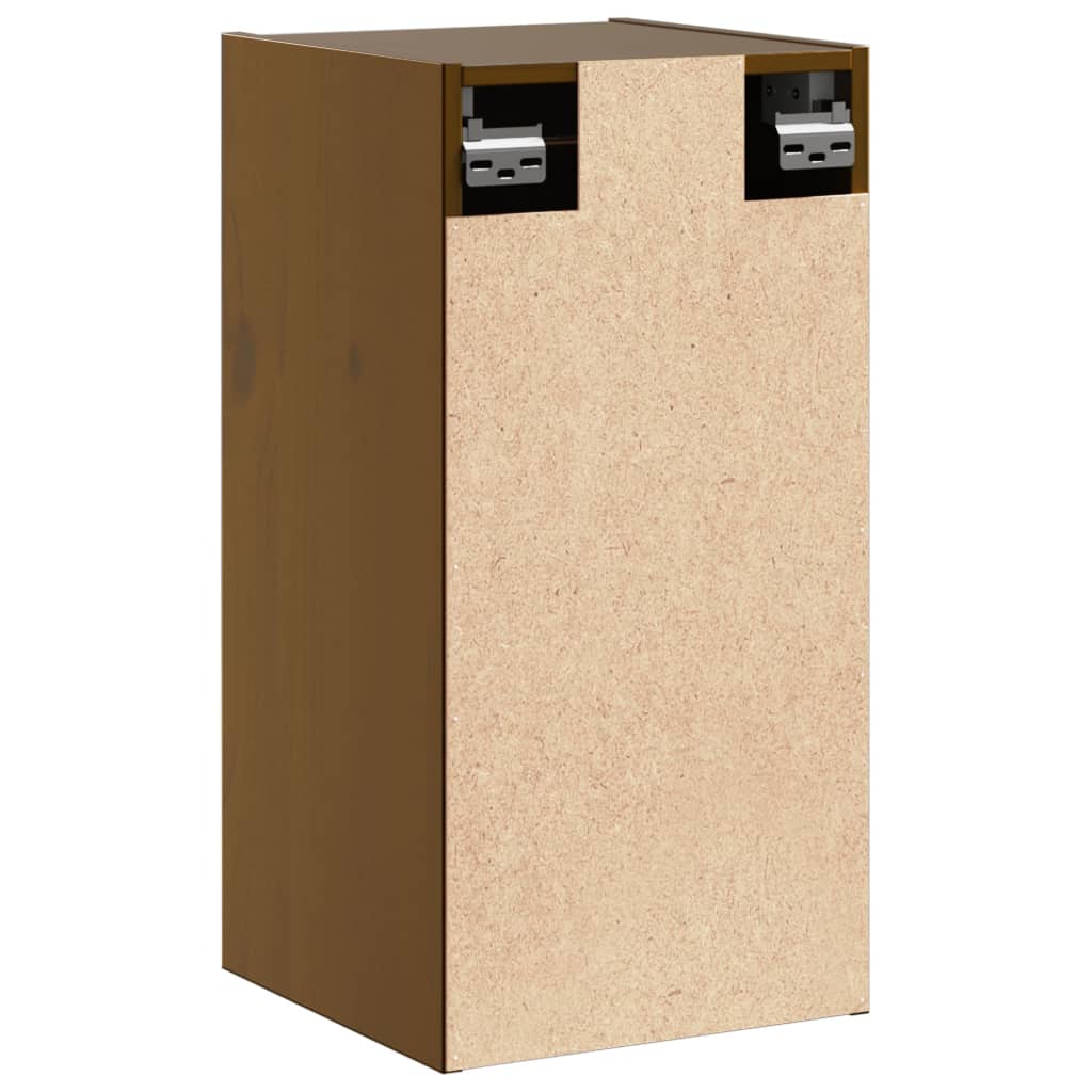 Armários de parede 2 pcs 30x30x60 cm pinho maciço castanho mel