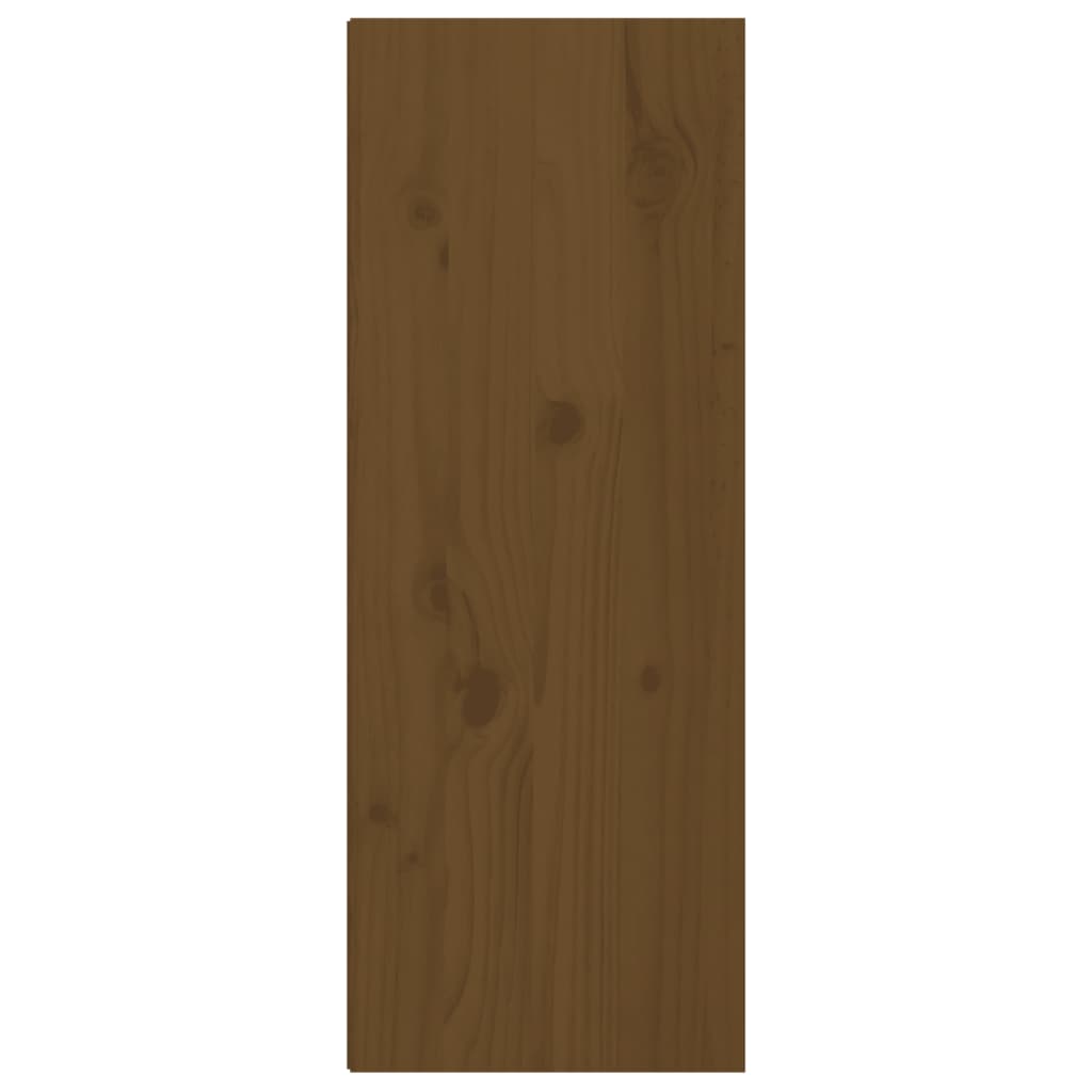 Armários de parede 2 pcs 30x30x80 cm pinho maciço castanho-mel