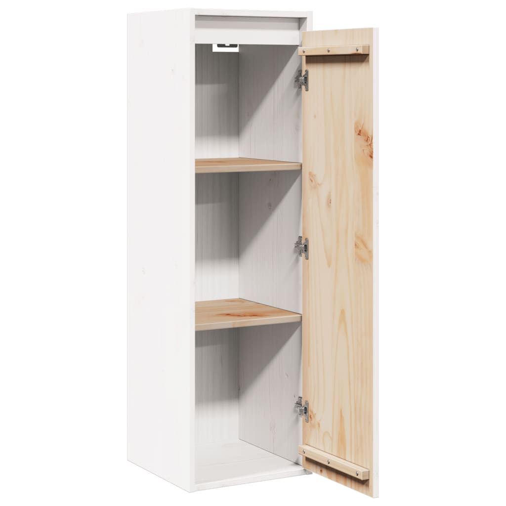 Armários de parede 2 pcs 30x30x100 cm pinho maciço branco